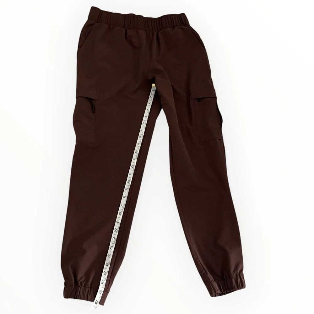 Mondetta Brown Cargo Jogger Pants Utility Athleisure Women’s M